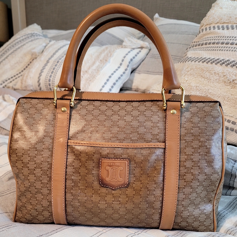 Celine Macadam Boston Handbag